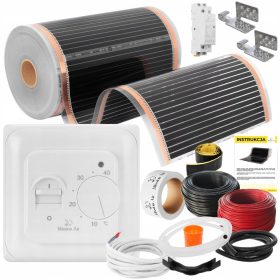    Mission Air SET Folienheizmatte INFRAROT 50cm I 160W/m² 24m² PTC