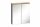  Badezimmerschrank mit Spiegel Bali 60 cm Grau