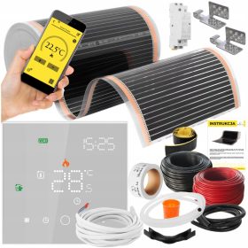    Mission Air SET Folienheizmatte INFRAROT 50cm I 160W/m² 22m² PTC