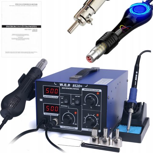  2in1 Lötkolben (Heißluft und Spitze) WEP 740 W