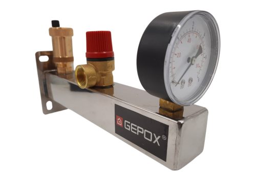  EDELSTAHL-SICHERHEITSGRUPPE FÜR WARMWASSER 6 BAR INOX