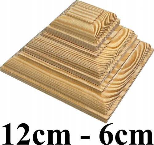  Vordächer auf einem Holzpfosten Pyramidentyp 12cm - 6cm