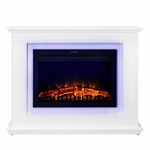 Freistehender Kamin mit Heizfunktion, elektrisch, Ferretti, weiß, 2000 W, 98 x 80 x 28 cm