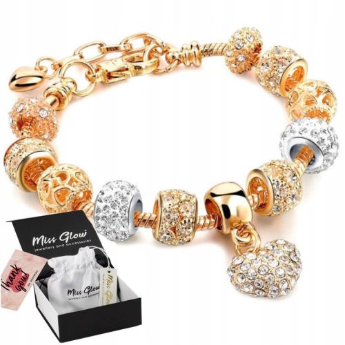  MODULARES ARMBAND GOLD Herzanhänger GOLD