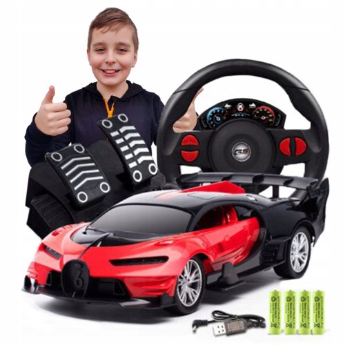  Ein ferngesteuertes Auto mit Lenkrad