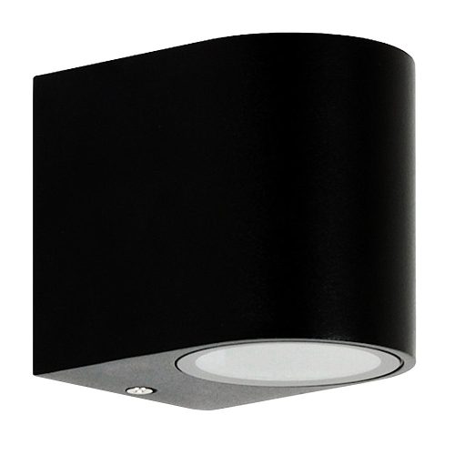  Schwarze Gartenwandleuchte Klinket mit integrierter 35-W-LED-Quelle