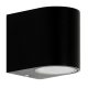  Schwarze Gartenwandleuchte Klinket mit integrierter 35-W-LED-Quelle
