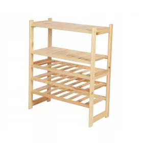  Holzregal für Weinvorratskammer LSR 5 Regale Nat