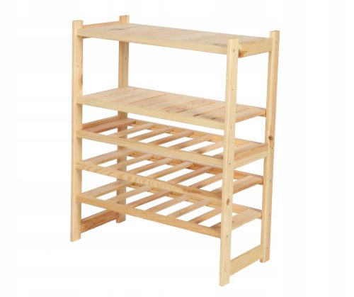  Holzregal für Weinvorratskammer LSR 5 Regale Nat