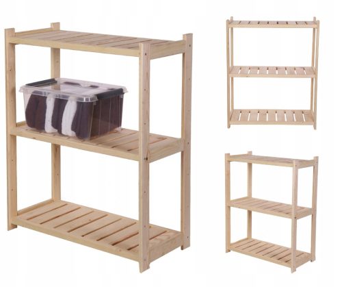  Holzregal für Speisekammer LSR 3 Regale Nat