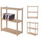  Holzregal für Speisekammer LSR 3 Regale Nat