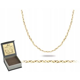  GOLD-DIAMANT-KETTE ROLO 585 50 CM GRAVUR