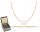  GOLD-DIAMANT-KETTE ROLO 585 50 CM GRAVUR