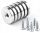 NEODYM-MAGNET MIT SCHRAUBENLOCH 25X5 6 STK