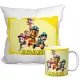  PAW PATROL SET BECHER 330 + KISSEN + BELIEBIGER NAME