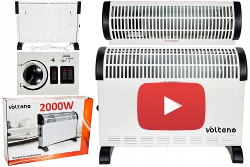 Volteno VO0267 2000 W Konvektor-Elektroheizung + AUFKLEBER NICHT WERFEN