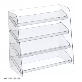 Produktdisplay für den Laden, 50x50x25cm, aus Plexiglas