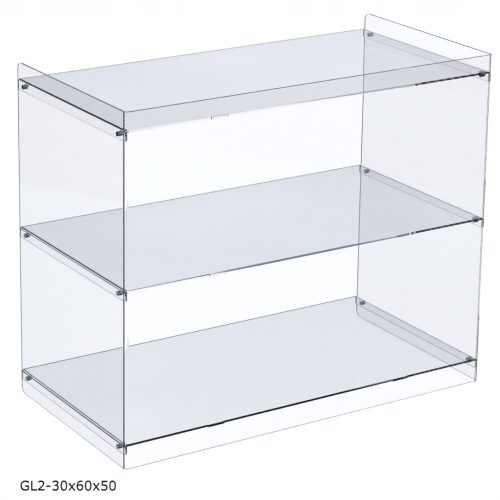 Vitrine, Bücherregal, Regal, Vitrine 30x60x50cm aus PLEXI