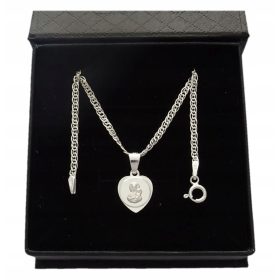  925 SILBERKETTE TAUFKOMMUNIONMEDAILLE 45CM