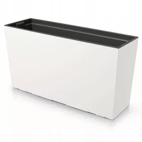    Flaschenblumentopf 77 cm x 23,5 x 40,6 cm, weißer Kunststoff