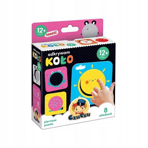  Puzzle für ein einjähriges Kind. Ich entdecke den Kreis. Großartig!!