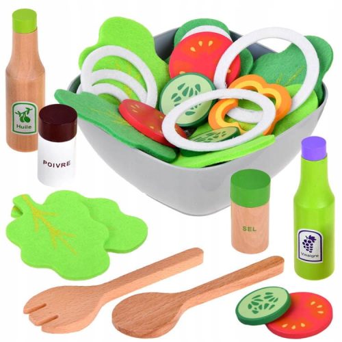  Grüne Salatschüssel, Holzgemüse ZA4194