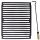  Gusseisenrost für Kamin, Ofen, Grill, 41,5x33,5 PL Schürhaken