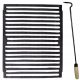  Gusseisenrost für Kamin, Ofen, Grill, 41,5x33,5 PL Schürhaken