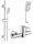 Invena Dafni Chrom-Duscharmatur + Reihe Cubic Aufputz-Duschset