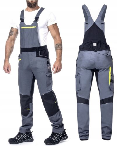 Lange Arbeitshose Ardon Work Latzhose H6098 hellgrau Größe 46