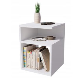  Sechs Nachttisch, Tisch ohne Schubladen, weiß