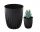  Blumentopf Lamela 25 cm x 25 x 29,7 cm Durchmesser 25 cm Kunststoff schwarz