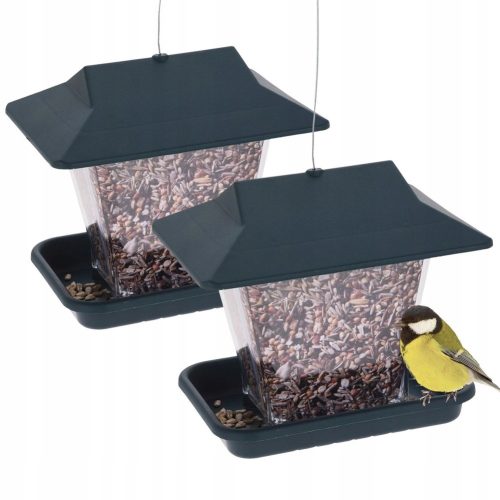  2x BIRDS Futterspender zum Aufhängen für Getreidefutter