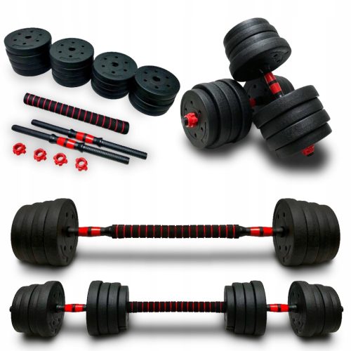  SportForFun verstellbare Bitumenhanteln 2x 15 kg