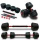  SportForFun verstellbare Bitumenhanteln 2x 15 kg