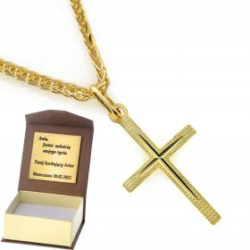  Intergold DPA 012 III Anhänger, Kreuz, 2,4 cm, Gold