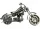  GROSSER METALLMOTORRADMOTOR 26 CM