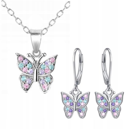  SET SCHMUCK SCHMETTERLINGE AUS SILBER 925