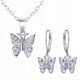  SET SCHMUCK SCHMETTERLINGE AUS SILBER 925