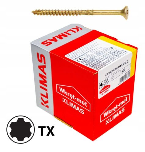 Zimmerei-Holzschrauben 4,5X80 Torx 250 Stk