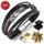  HERREN-LEDERARMBAND AUS SCHWARZEM TITAN MIT GRAVUR, GESCHENK FÜR DEN VATI DES FREUNDES