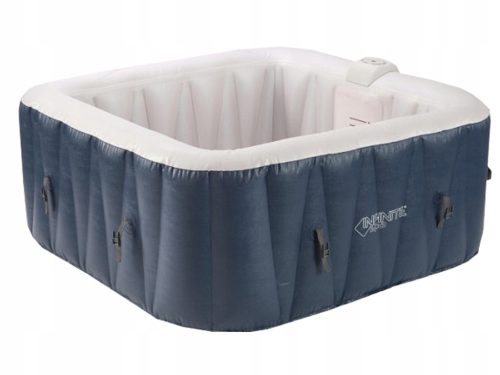 Whirlpool, Garten-Whirlpool Quadratischer aufblasbarer Hydromassage-Pool Infinite 600 l