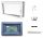 Anthrazitfarbenes PVC-Fenster links 50x40 500x400 Set