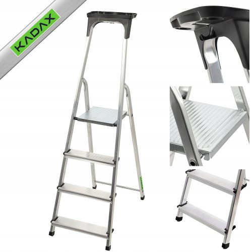 KADAX Leiter 2,75 m Aluminium 1 x 4 bis 125 kg