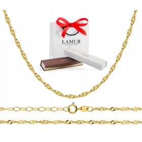  GOLDKETTE 375 SINGAPUR 42-45 CM + GRATIS