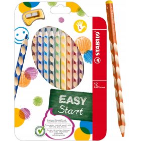    Stabilo Easycolors Bleistiftmalstifte für Linkshänder, 12 Farben