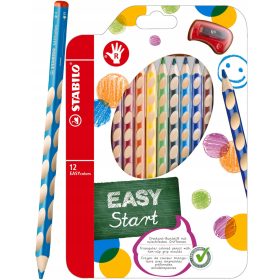  Stabilo Easy Coloros Bleistifte 12 Farben + Spitzer