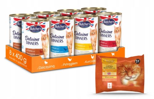  Butcher's Mix Nassfutter für Katzen 400g x 8 Stück