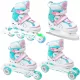  Inlineskates Rollschuhe 4in1 RAVEN Lia 27-30 LED-Rad