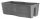  Form-Plastic Blumentopf 60 cm x 29 x 20 cm, Kunststoff in den Farben Grau und Silber